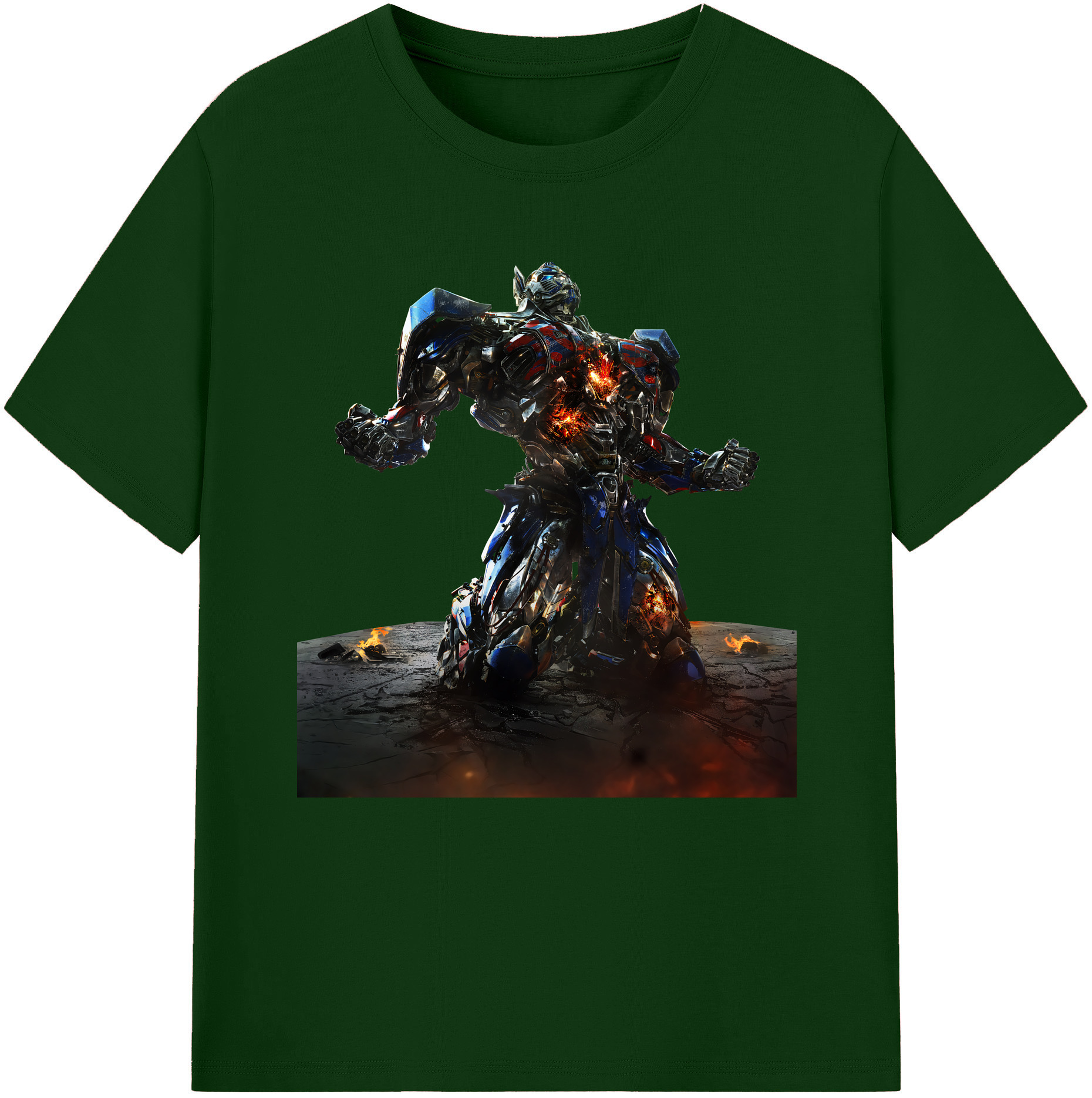 （画像用） Transformers トランスフォーマー 綿100％半袖Tシャツ（フロントプリント）
